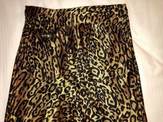 Frederick’s Of Hollywood Leopard Print Spandex Disco Pants 1970 1980 Rare Color 5