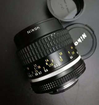 Nikon Micro - Nikkor 55mm F/2.  8 1:2.  8 Ai - S Vtg Macro Prime Lens