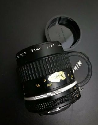 Nikon Micro - Nikkor 55mm F/2.  8 1:2.  8 Ai - S VTG Macro Prime Lens 2
