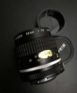 Nikon Micro - Nikkor 55mm F/2.  8 1:2.  8 Ai - S VTG Macro Prime Lens 7