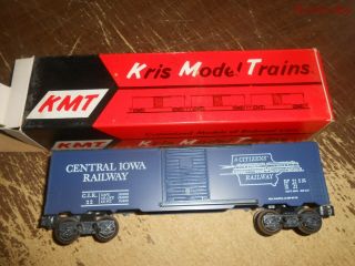Vintage Kmt Kris Model Trains Central Iowa Railway Boxcar
