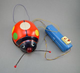 Vintage Battery Operated Tin Toy Lady Bird,  China? Or Restoration