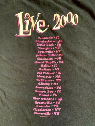 Vintage Rare Britney Spears 2000 OOPS I Did It Again Concert Tour shirt (S) 3