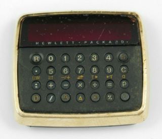 Hp - 01 Vintage Calculator Watch Bezel W/ Crystal And Keyboard
