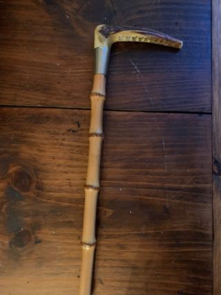 Vintage Horse Whip Riding Crop With Bone Handle