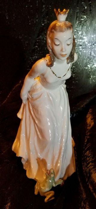 Vintage Signed German Rosenthal Porcelain Figurine " Princess And Frog King "