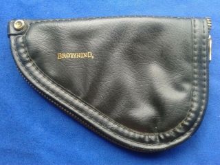 Vintage Baby Browning 25cal Pistol Case Red Rug Lined