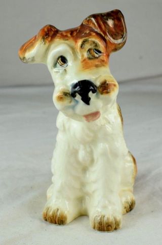 Lovely 5 " Terrier Dog Vintage Ceramic Sylvac England Figure Well Marked