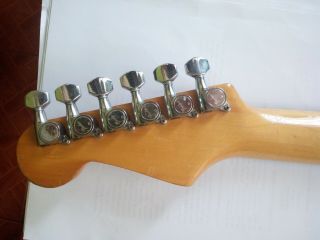 Vintage 1986 Squier Fender Stratocaster Neck with Tuners Made in Japan 3
