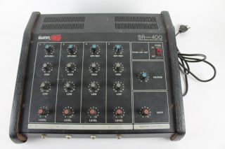 Vintage Sunn Sr - 400 4 Channel Powered Mixer 100 Watts 4 Ohms