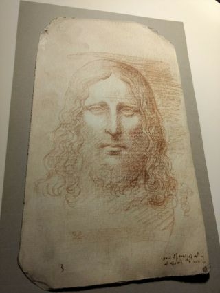 Extremely Rare Old Italian Master Drawing Brown Chalk On Laid Paper