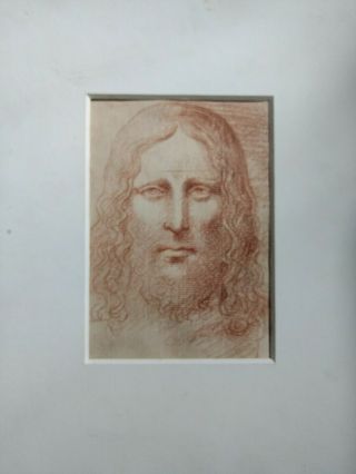 Extremely RARE Old Italian Master Drawing Brown chalk on laid paper 5