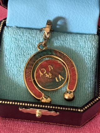 2004 JUICY COUTURE BANNER HORSESHOE SPINNER CHARM EXTREMELY RARE YJRU0003 4