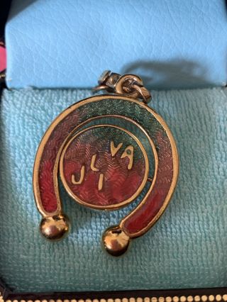 2004 JUICY COUTURE BANNER HORSESHOE SPINNER CHARM EXTREMELY RARE YJRU0003 5