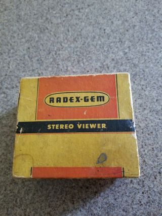 Vintage Radex - Gem Stereo Viewer,  11 Erotic Slides,  Usa