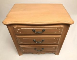 Ethan Allen Country French Maple Nightstand End Table Wood Dresser USA Furniture 2