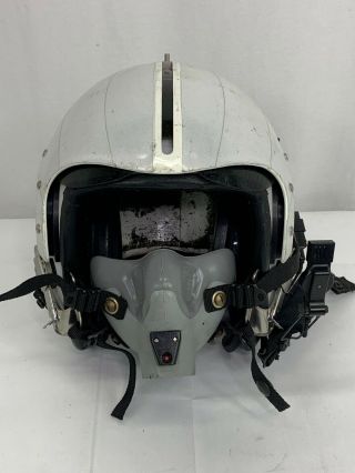 Vintage US Air Force Pilots Flight Helmet With O2 Mask 2