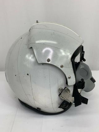 Vintage US Air Force Pilots Flight Helmet With O2 Mask 7