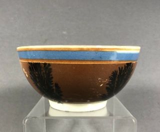 Late 18th Century Staffordshire Mochaware Pearlware Pottery Bowl