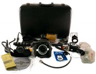 Nikon Vintage Nikonos Ii 35mm Film Underwater Scuba Camera Kit W/ Many