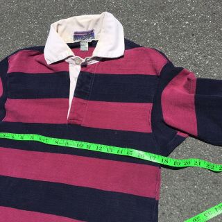 Vintage 70s 80s Patagonia Rugby Shirt Great Pacific Iron Large 5