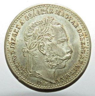Hungary 20 Krajczar 1868 1868 Gy.  F.  Rare See Unc - Silver