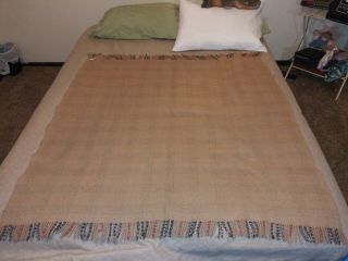 Vintage Burberrys Check Blanket Made In England Lambs wool 3