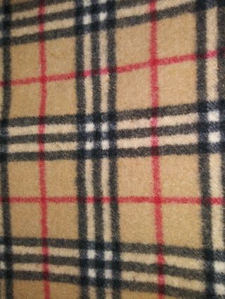 Vintage Burberrys Check Blanket Made In England Lambs wool 6