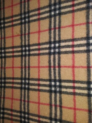 Vintage Burberrys Check Blanket Made In England Lambs wool 7