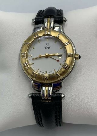 Vintage Fendi Gold/silver Womens Classic Swiss Made Ladies Watch 920j Rare