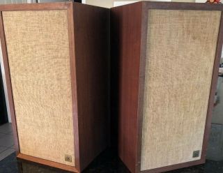Acoustic Research Speakers Ar4x Vintage Pair Oiled Walnut.  Gorgeous.