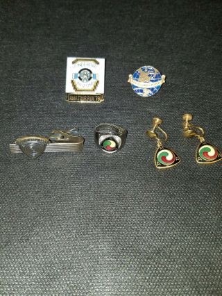 Vintage Ama Gypsy Tour Pins 1969 1978 Arizona 1963 Tie Clasp And Ama Earings