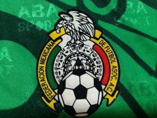 ABA Sport Mexico World Cup VTG 1998 Player Issue Jersey Sz M Soccer futbol Rare 4