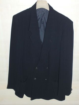Gianni Versace Suit Jacket Trouser Vintage Wool Medusa Size 46 Us