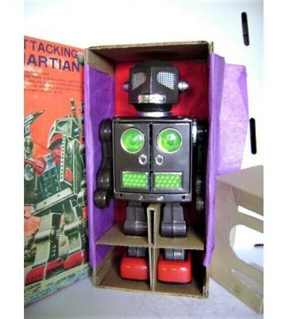 Rare Vintage Attacking Martian Robot Horikawa - Metal House Japan