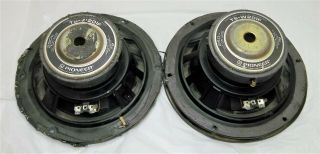 2 Vintage PIONEER Speakers TS - W201F Subwoofer 250w Old School 8