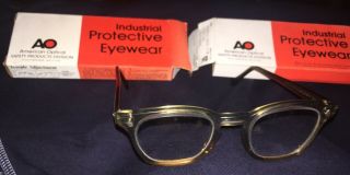 Vintage American Optical Safety Glasses & 2 Boxes