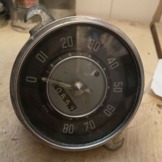 Vintage Volkswagen Beetle Speedometer 6 Of 1958 Mph Good Shape Air - Cooled Vw Vdo