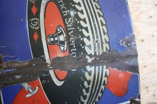 RARE 26 1/2” Early Goodrich Tire Porcelain Sign 7