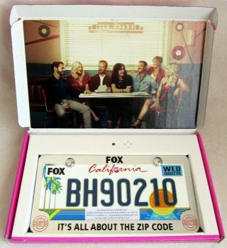 2019 Fox Beverly Hills 90210 Promo License Plate Press Kit & Box Bh90210 Rare