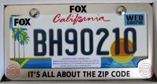 2019 Fox BEVERLY HILLS 90210 Promo License Plate Press Kit & Box BH90210 RARE 2