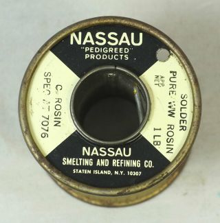 Spool Vintage Western Electric Nassau Rosin Core Solder 3