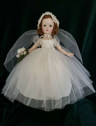 Vintage 1954 Madame Alexander Margaret Bride Doll