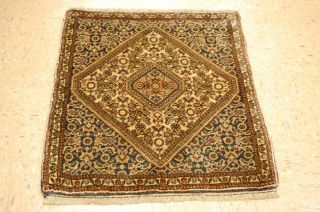 C1920s Antique Persian Bijar Rug 2.  4x2.  10 High Kpsi_kurk Wool_lowest Prices Here