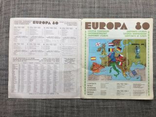 EUROPA 80 PANINI STICKER ALBUM COMPLETE RARE.  Album 100 Complete Italia 80. 2