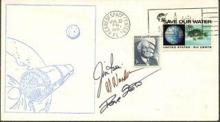 Rare Apollo 15 Crew Signed Cover