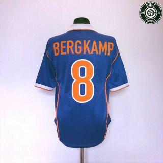 Bergkamp 10 Holland Vintage Nike World Cup 98 Away Shirt (s) 1998/00 Arsenal
