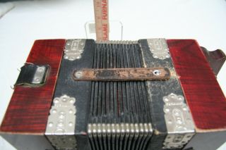 Vintage Button Box Concertina Made In Germany