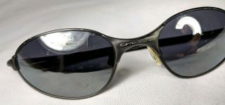 AUTHENTIC VINTAGE OAKLEY A WIRE 2.  0 SILVER Metal Sunglasses Made in USA 90s 4