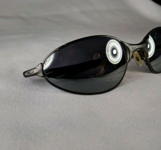 AUTHENTIC VINTAGE OAKLEY A WIRE 2.  0 SILVER Metal Sunglasses Made in USA 90s 5